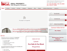 Tablet Screenshot of idealproperty.com